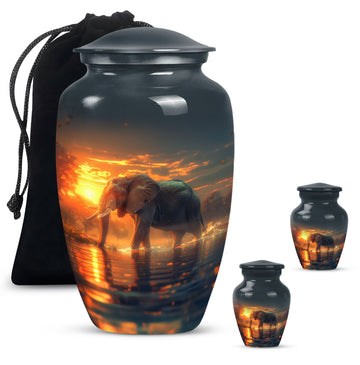 Large Urn with 2 Mini Urn