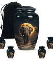 Elephant Urn theme with butterflies, 
