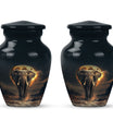 Elephant Urn theme with butterflies, 
