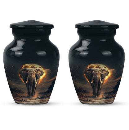 Elephant Urn theme with butterflies, 