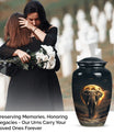Elephant Urn theme with butterflies, 
