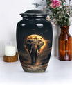 Elephant Urn theme with butterflies, 