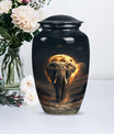 Elephant Urn theme with butterflies, 