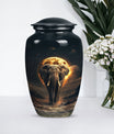 Elephant Urn theme with butterflies, 