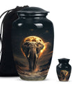 Elephant Urn theme with butterflies, 