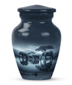 Classic 10-inch Elephant-themed cremation urn 