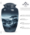 Classic 10-inch Elephant-themed cremation urn 