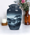 Classic 10-inch Elephant-themed cremation urn 