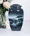 Classic 10-inch Elephant-themed cremation urn 