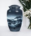 Classic 10-inch Elephant-themed cremation urn 