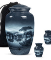 Classic 10-inch Elephant-themed cremation urn 