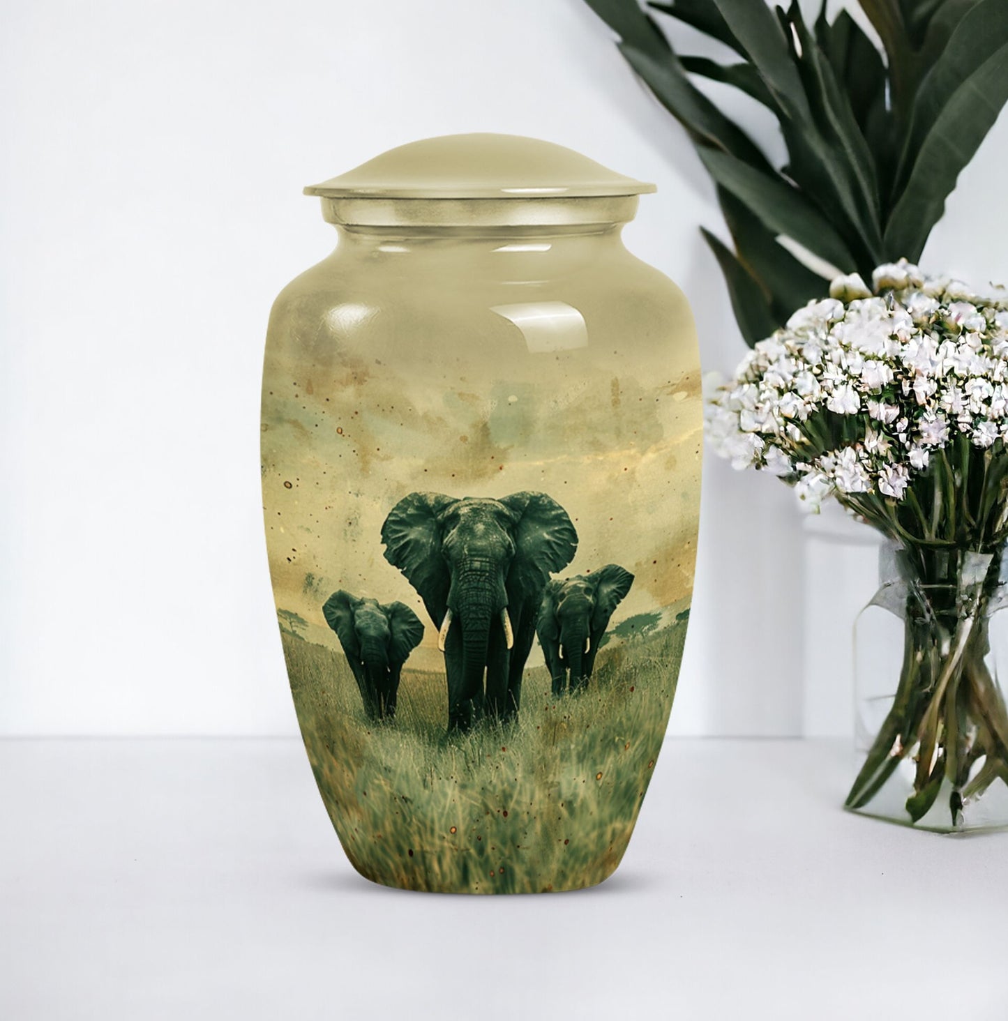 classic elephant urn