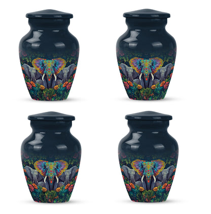Butterfly-themed Classic Elephant Urn for adult human ashes.