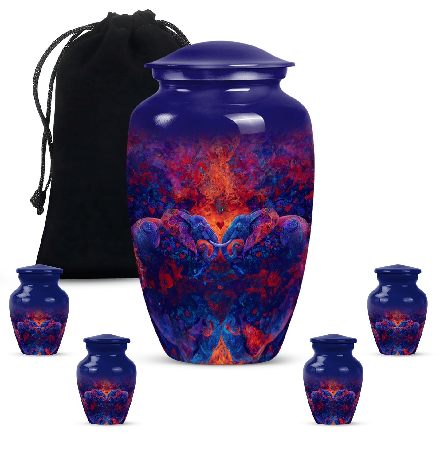 Elephant Family Urn