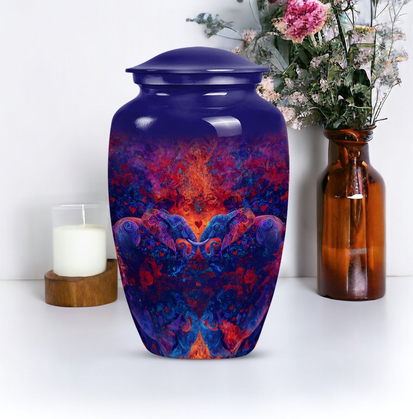 Elephant Family Urn