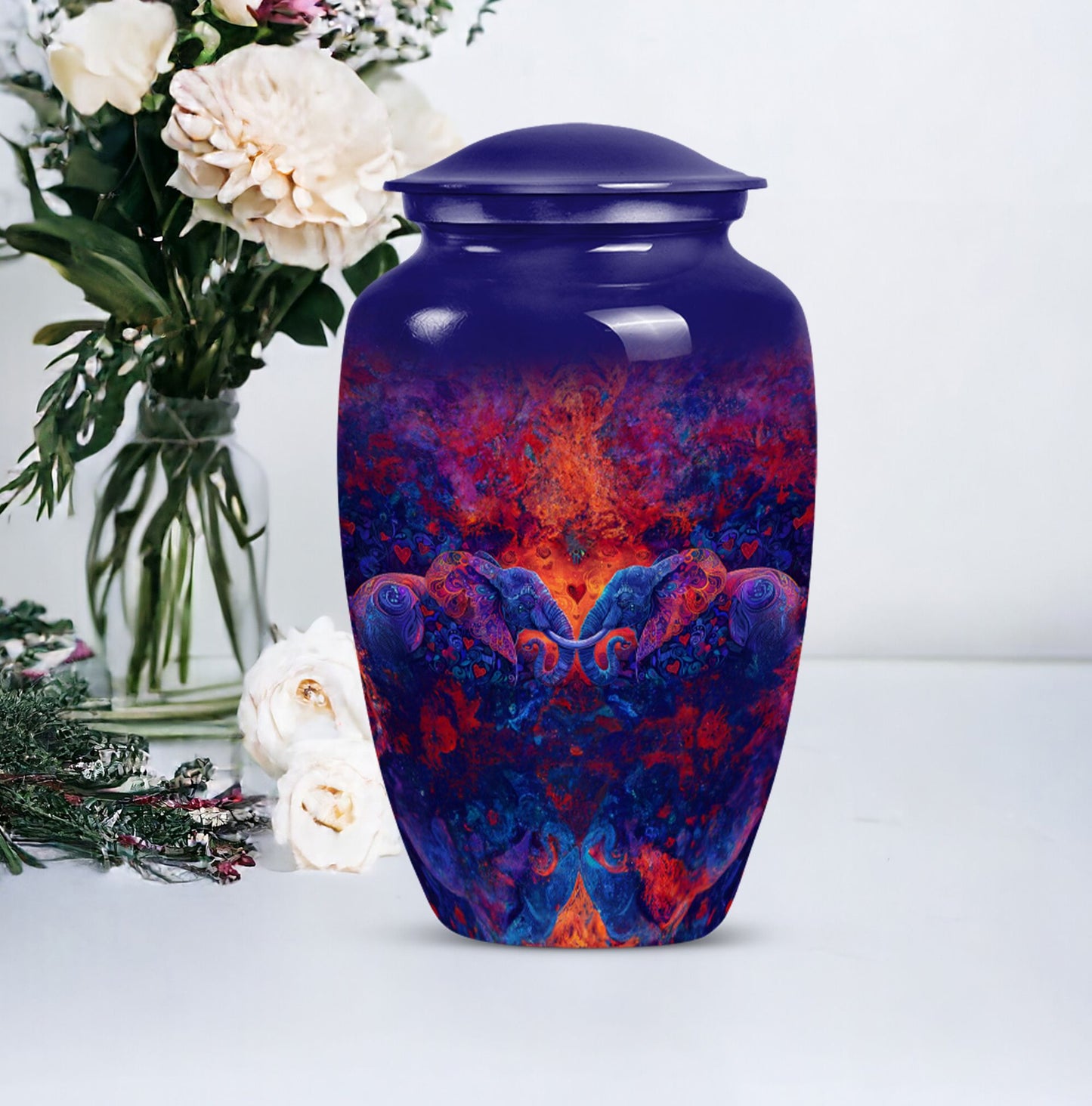 Elephant Family Urn