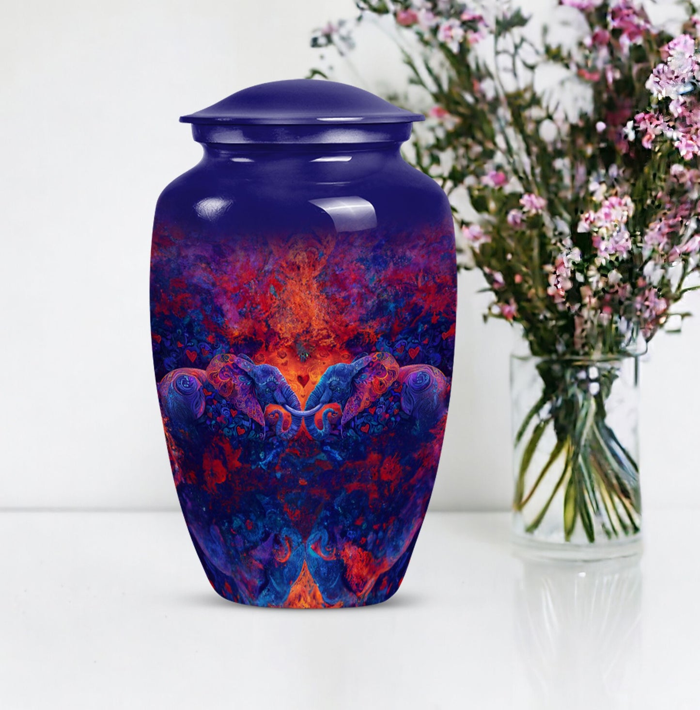 Elephant Family Urn