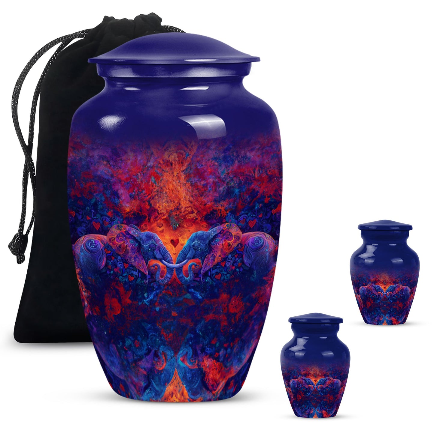 Elephant Family Urn