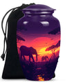 Elephant Family Urn.