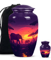 Elephant Family Urn.