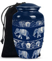  Elephant Family Memorial Urn 