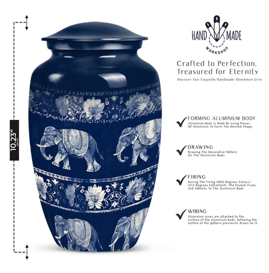  Elephant Family Memorial Urn 