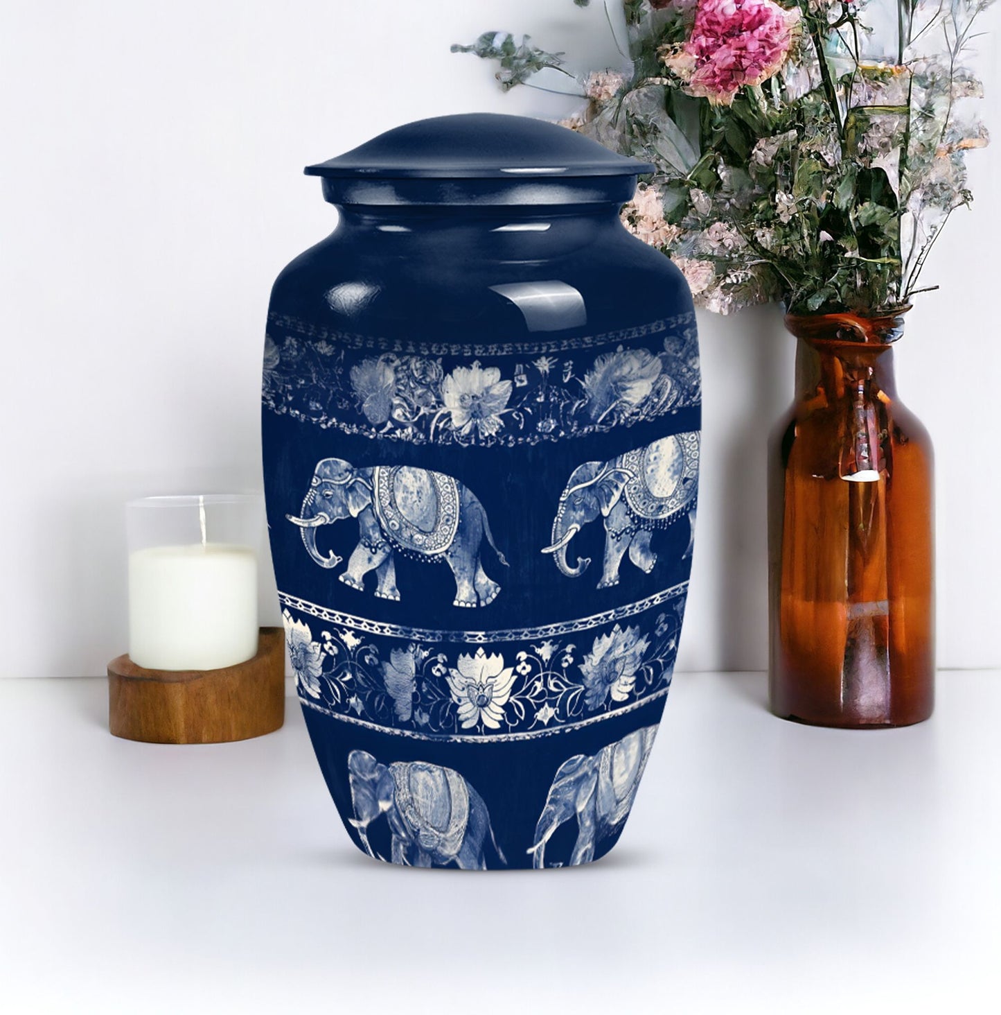  Elephant Family Memorial Urn 