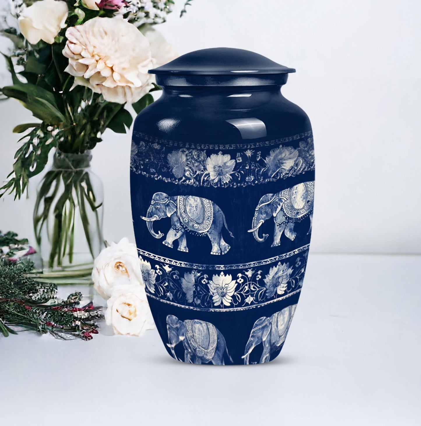  Elephant Family Memorial Urn 
