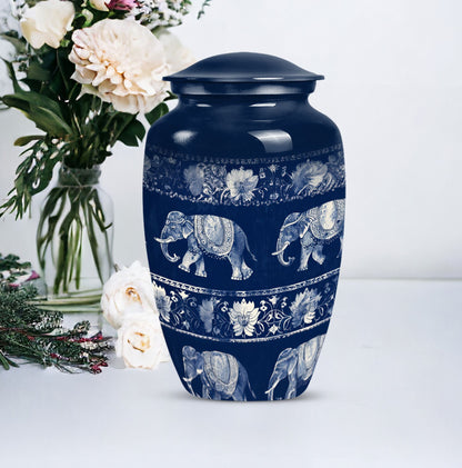  Elephant Family Memorial Urn 
