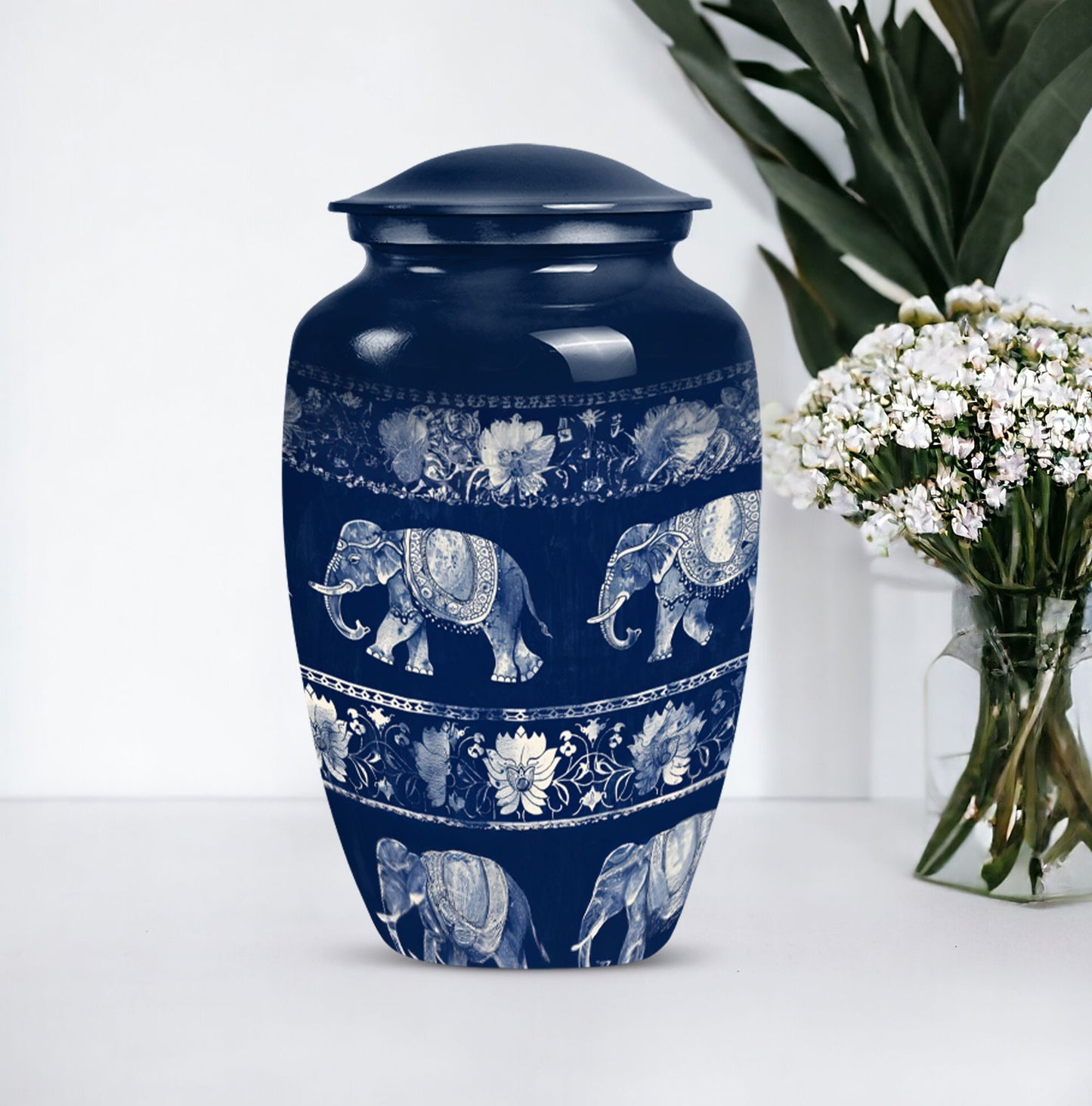  Elephant Family Memorial Urn 