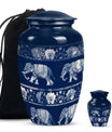  Elephant Family Memorial Urn 