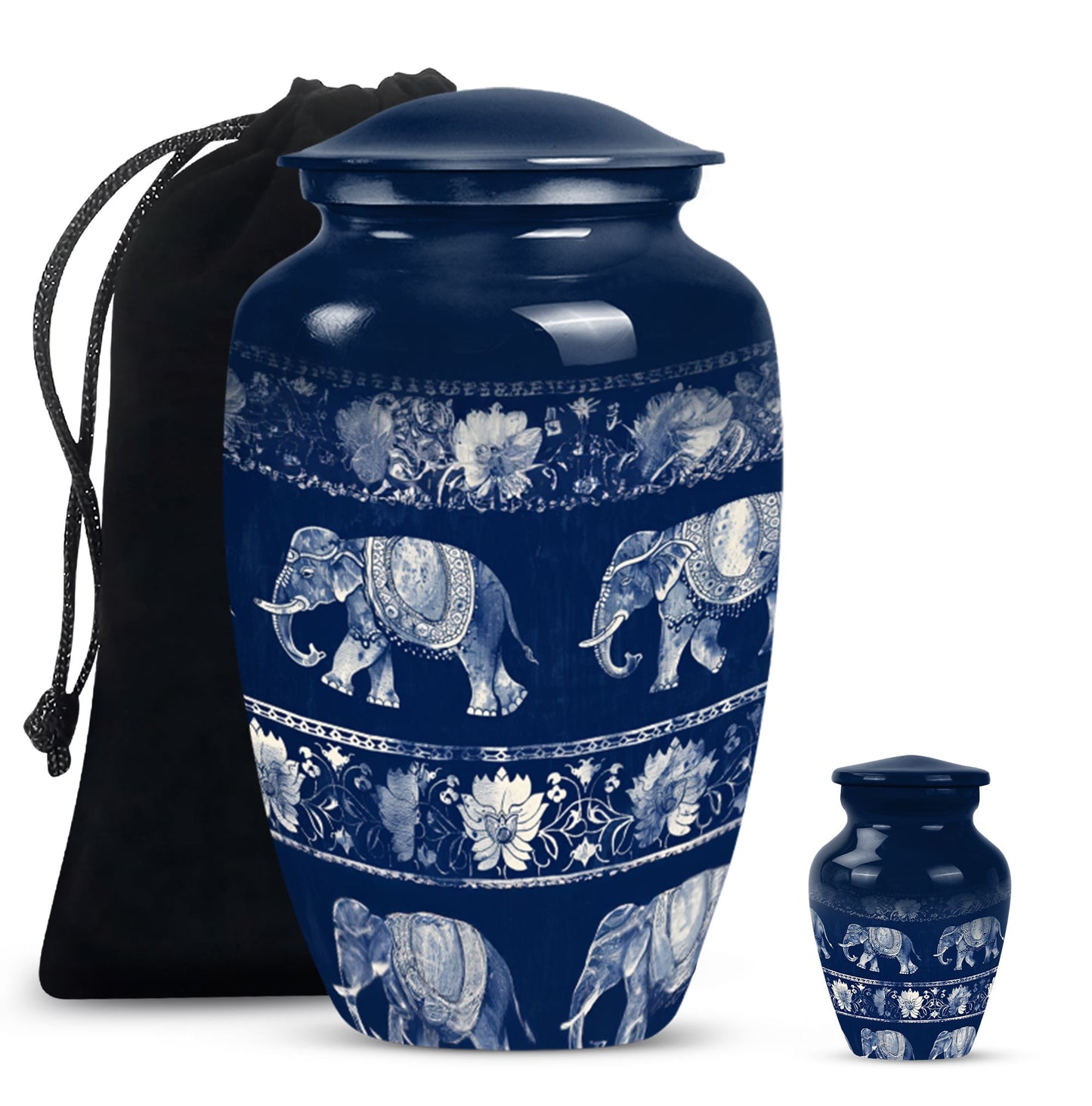 Elephant Family Memorial Urn 
