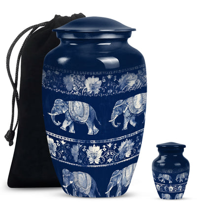  Elephant Family Memorial Urn 