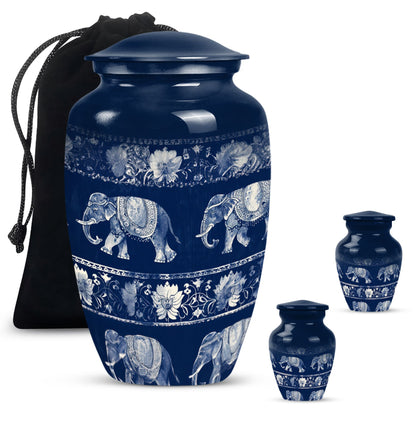  Elephant Family Memorial Urn 