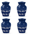 Elephant Family Urn with butterfly theme for cremation ashes