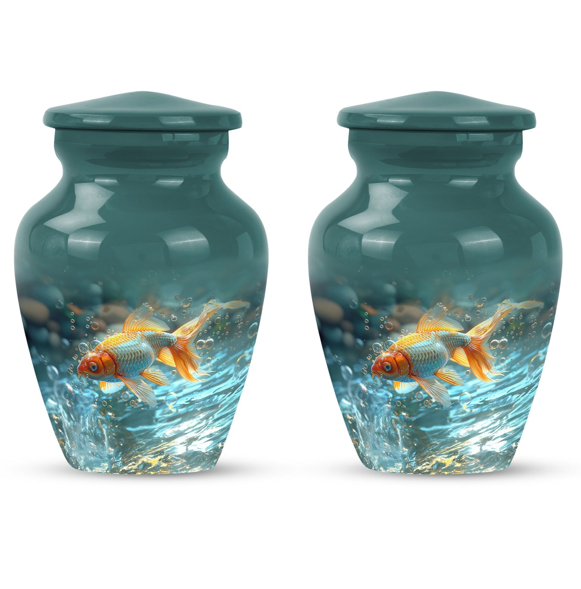 Gold Fish Theme 3 Inch Keepsake Pack of 2