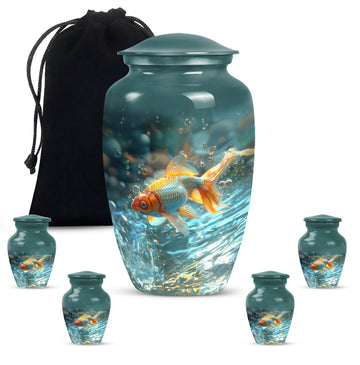 Large Urn with 4 Small Urn