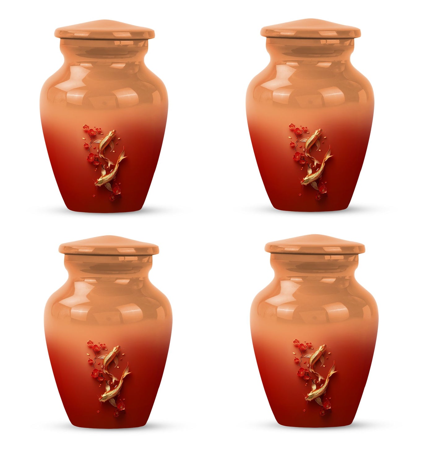 Gold Fish Theme 3 Inch Keepsake Pack of 4