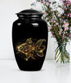 Classic 10-inch gold fish cremation medium urn 