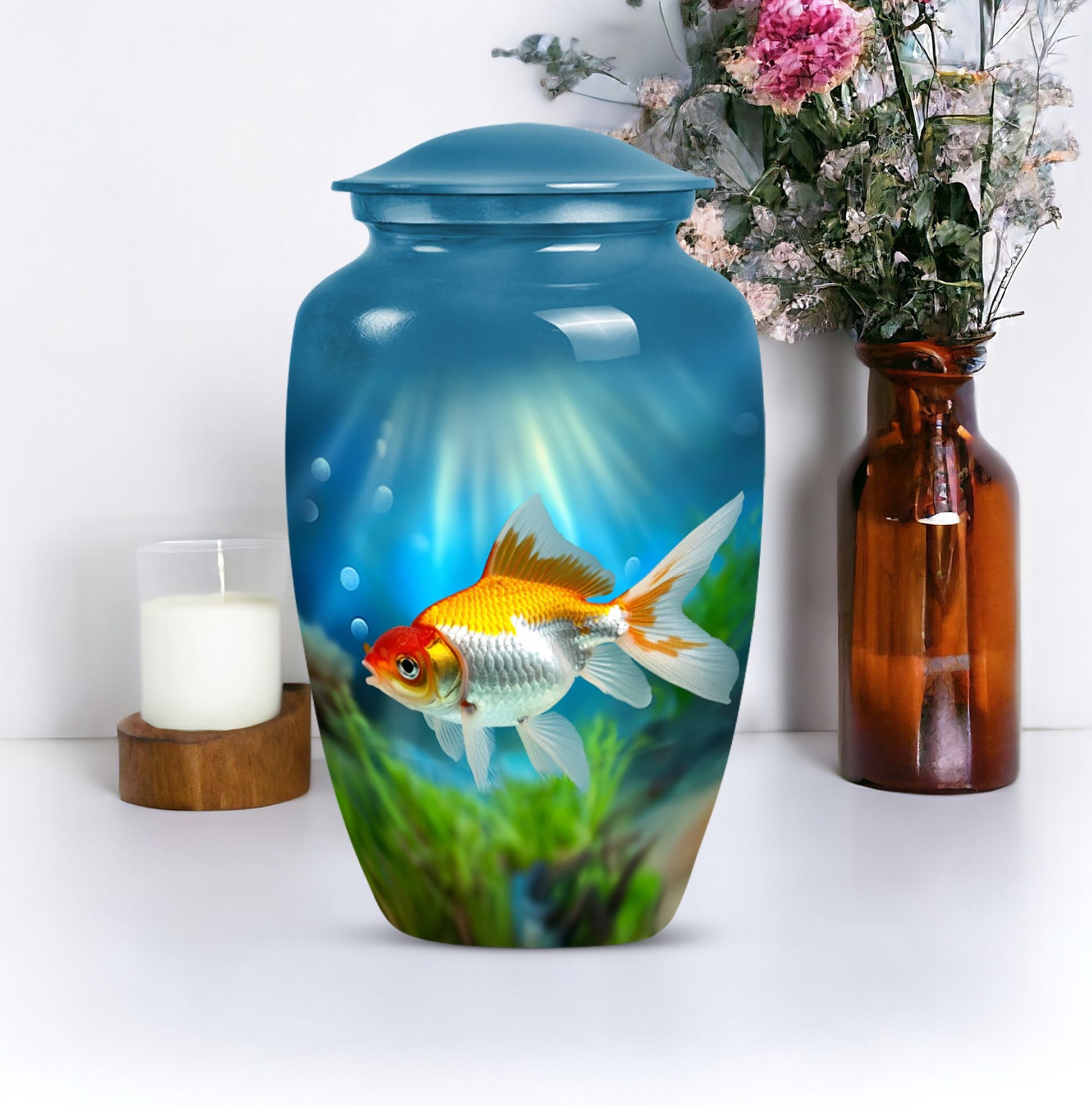 10-inch goldfish urn