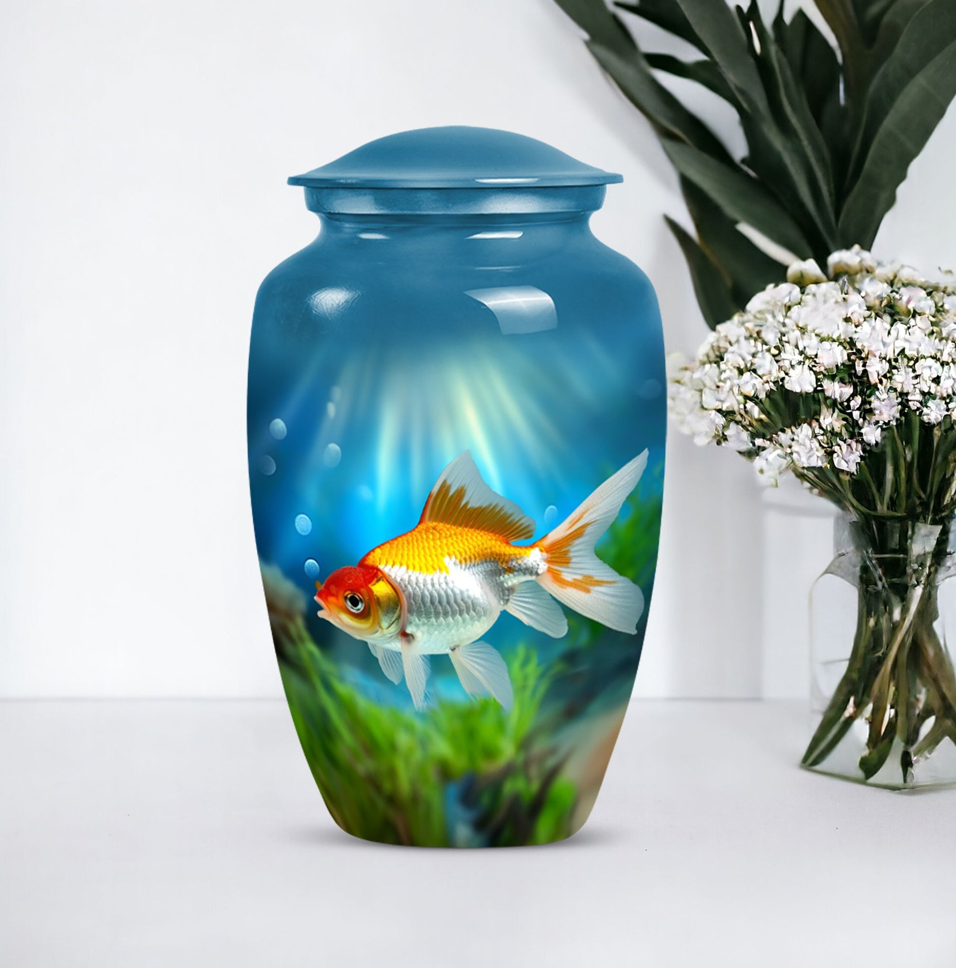 10-inch goldfish urn