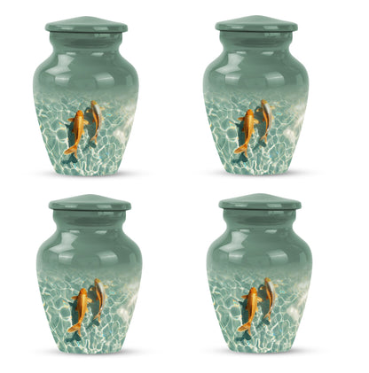 Gold Fish Theme 3 Inch Keepsake Pack of 4