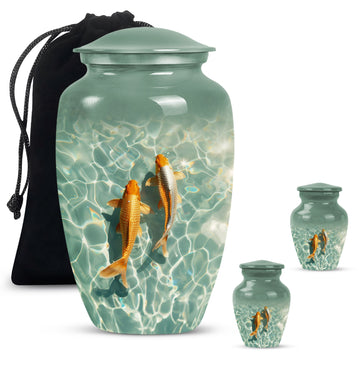 Large Urn With 2 Keepsake Urn