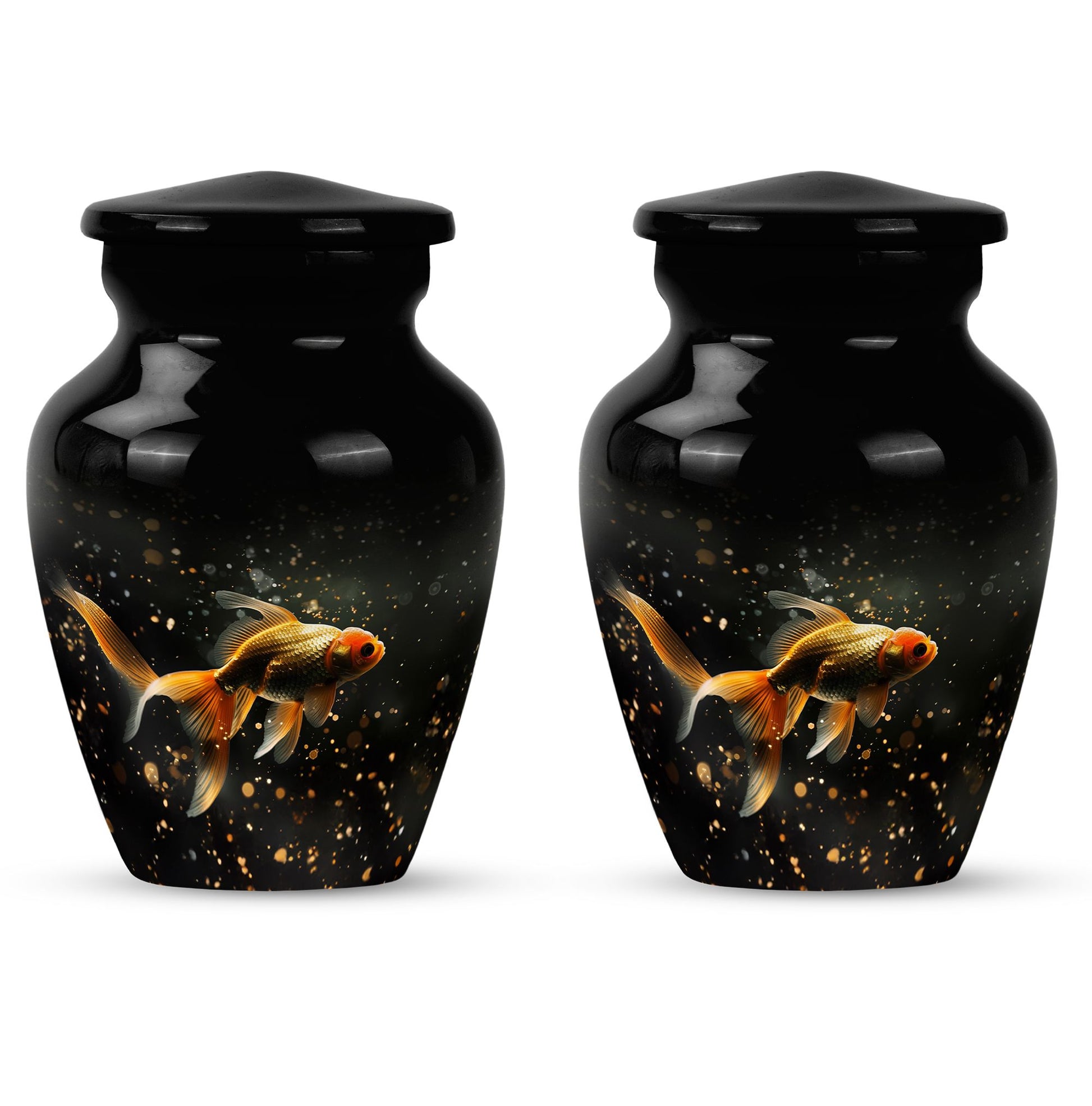 Gold Fish Theme 3 Inch Keepsake Pack of 2