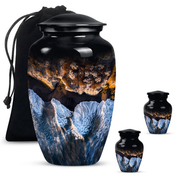 Large Urn With 2 Keepsake Urn