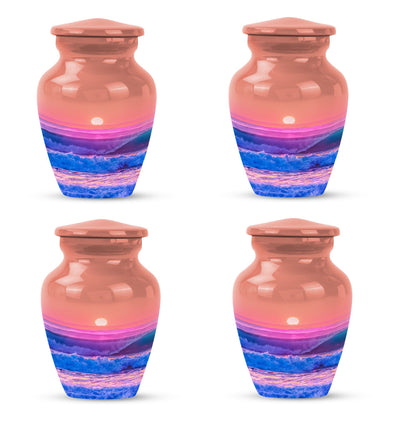Ocean waves themed 10-inch classic urn for adult