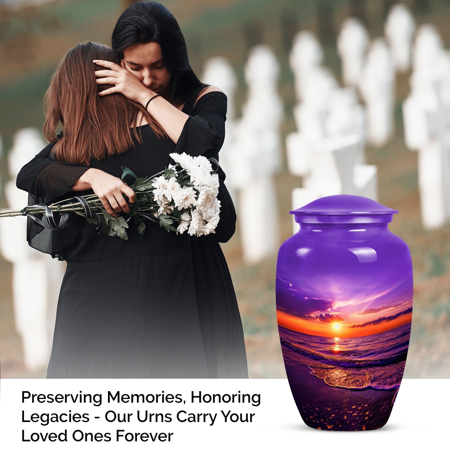 ocean waves urn