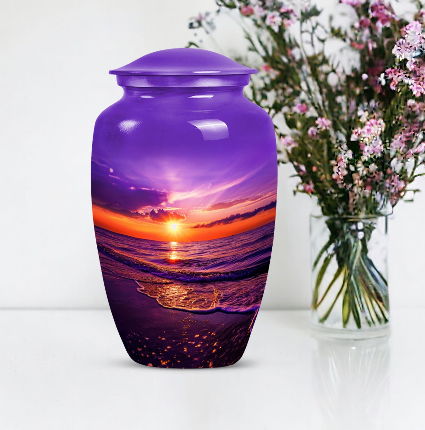ocean waves urn