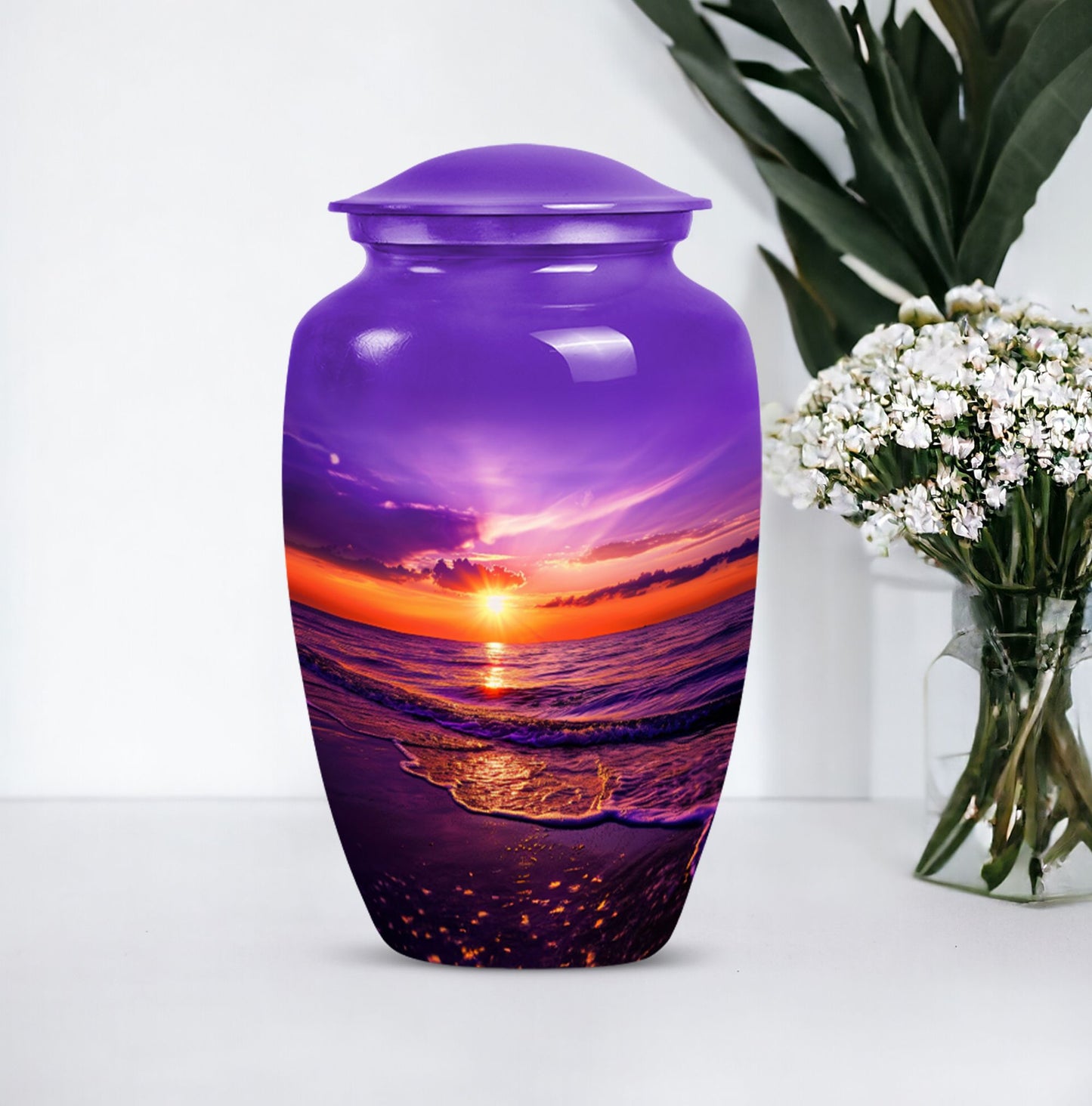 ocean waves urn