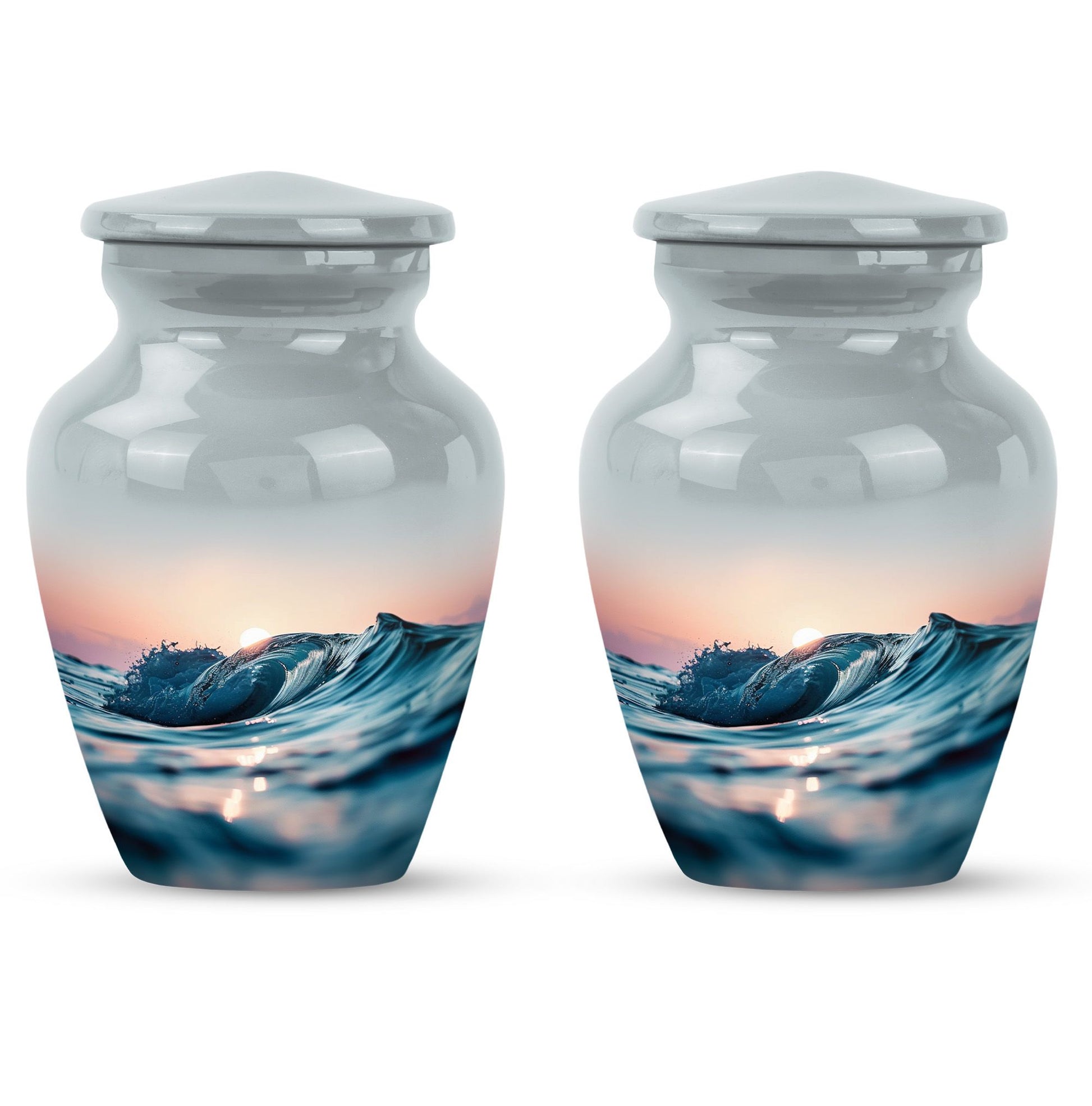ocean waves urn